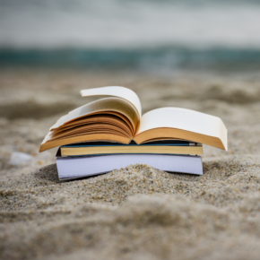 Books on beach