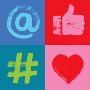 social icons graphic