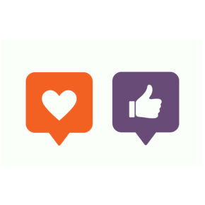 like and thumbs up, social icons